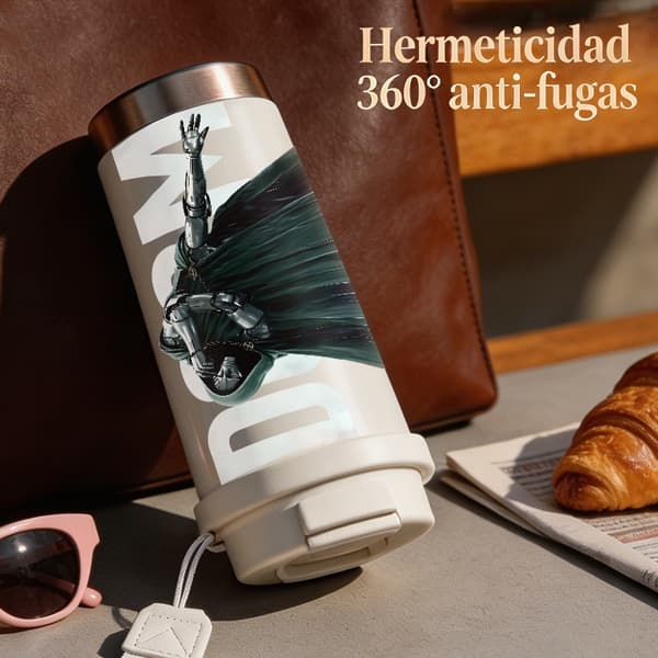 Kaffetermos 500ml 316 Rustfritt Stål Trendy Design White
