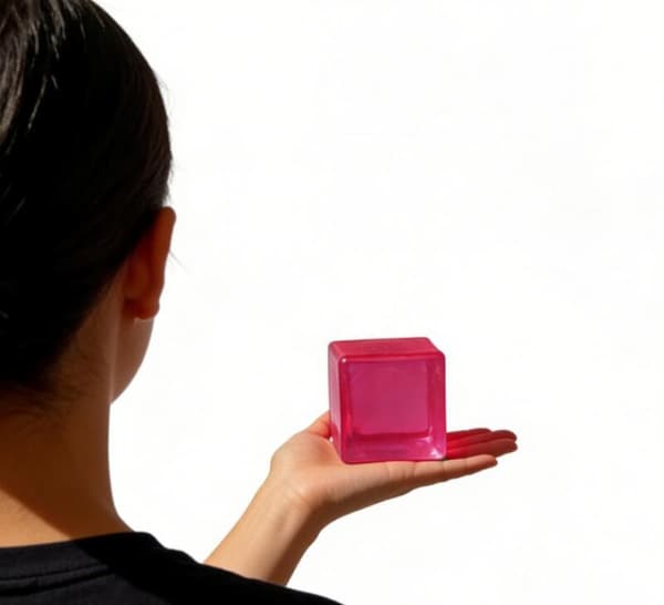 Stor klembar isbit-fidgetleke for barn, sensoriske fidgets – rosa Pink