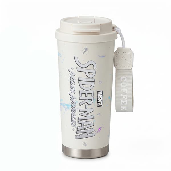 Kaffetermos 500ml Rustfritt Stål Juledesign White
