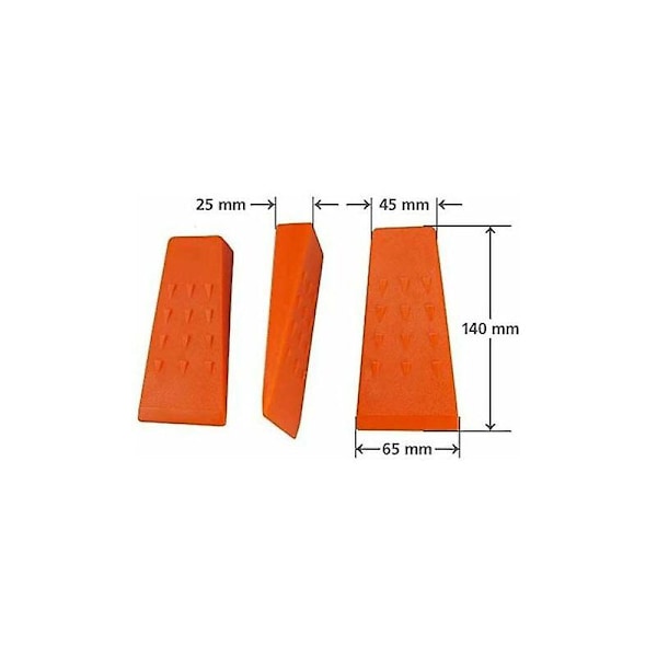 Kilar, skogsavverkningskilar 140 mm gjorda av ABS-plast（3 stycken）