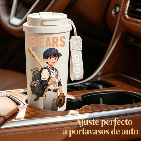 Kaffetermos 500ml Rustfritt Stål Halloween Design White