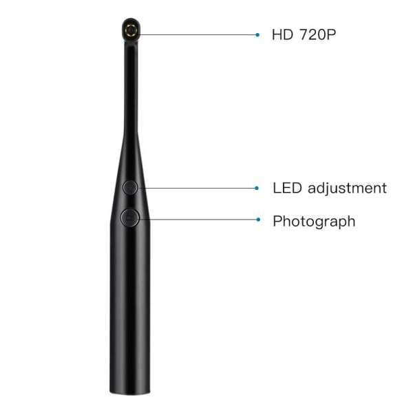 1pcs  LED light visible oral endoscope Household USB port oral