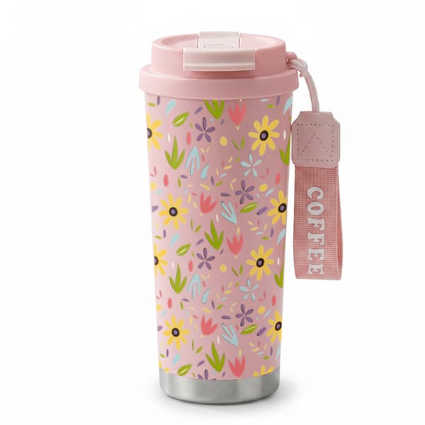 Kaffetermos 500ml 316 Rustfritt Stål Anime Design Pink