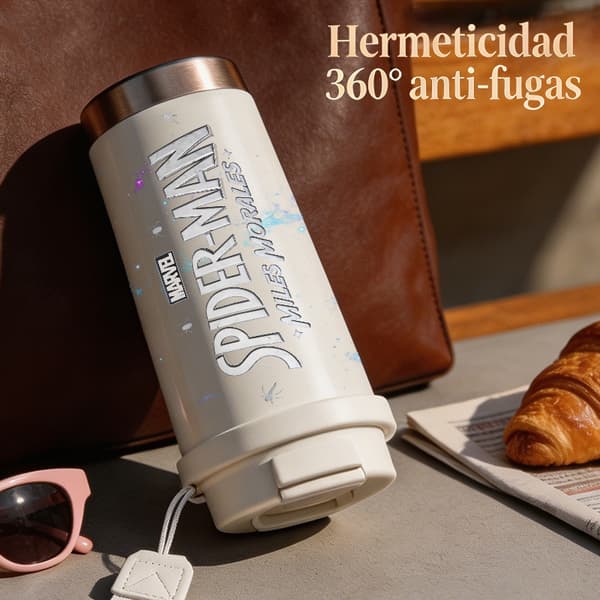 Kaffetermos 500ml Rustfritt Stål Juledesign White