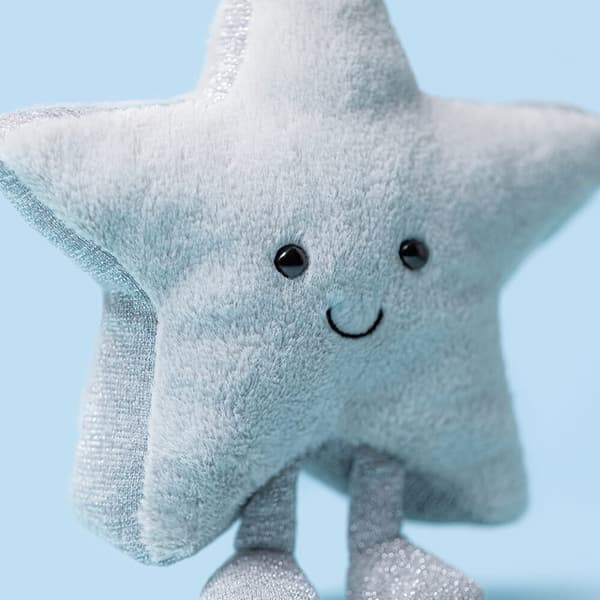Jellycat 15 cm Amuseables Sølvstjerne plyslegetøj