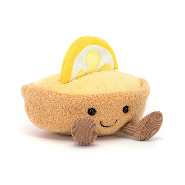 Jellycat Sitronterte Kosedyr, Utstoppet, Morsom Dekor og Gave