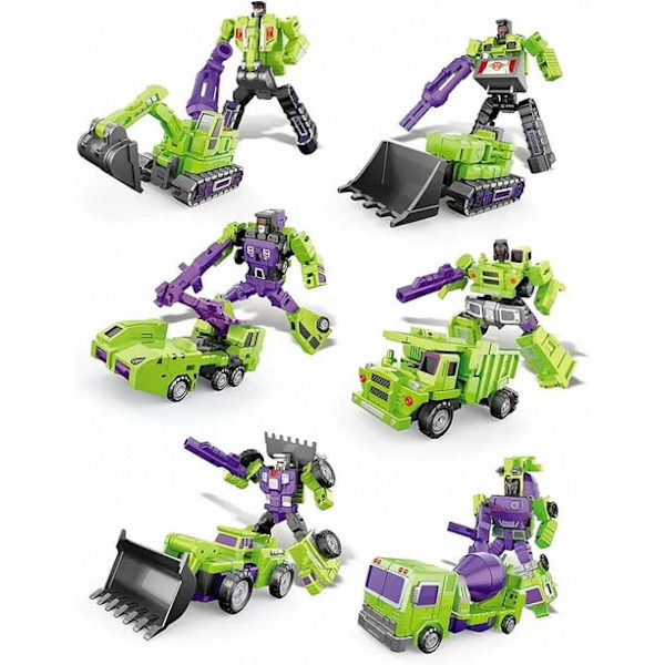 6-i-1 Transformer Leks Generations War for Cybertron Devastator Figurset, Avancerad Precisionsdeformationserie
