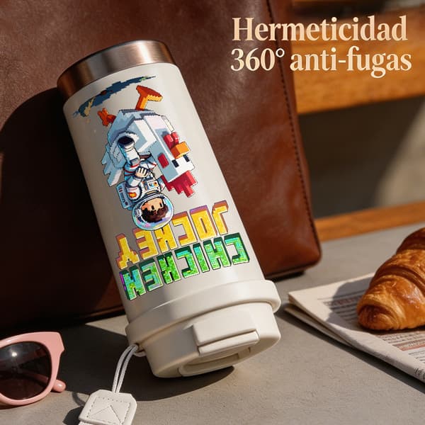 Kaffetermos 500ml 316 Rustfritt Stål Retro Design Black