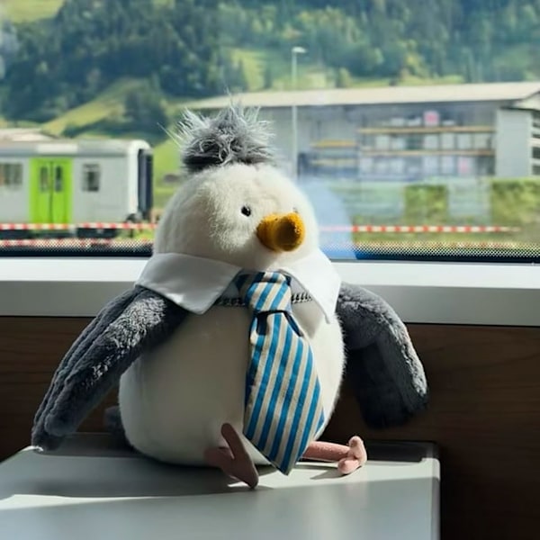 Jellycat Udstoppede, Jellycat Måge Plysdyr, Måge Udstoppede Dyr Samleobjekt Legetøj, Søde Plysdyr, Bløde Krammedyr, 25 cm