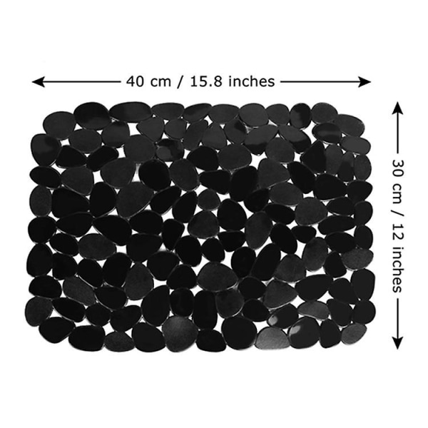 Tvättmatta droppmatta svart avrinningsmatta 30*40cm