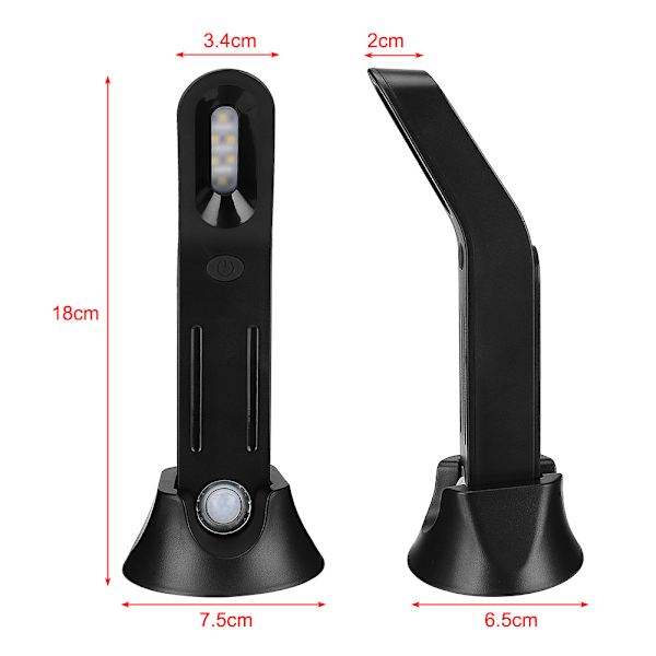 1 stk LED natlampe USB genopladelig bevægelsessensor til hjemmet