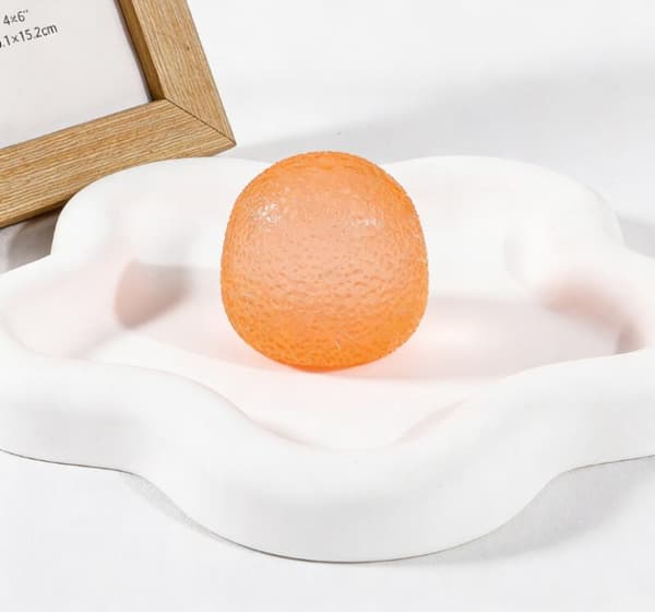Handfingerövning Greppboll Äggform Styrketränare Kläm Stressavlastare-Orange Orange