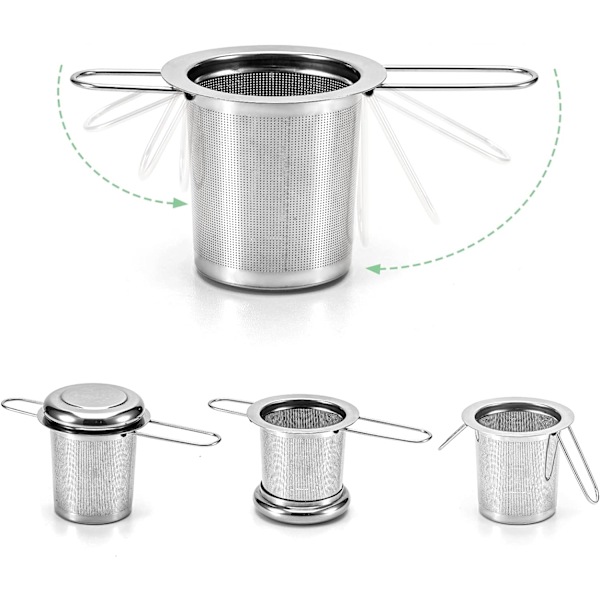 Teefilter, 304 Rustfritt Stål Teefilter Teinfuser med