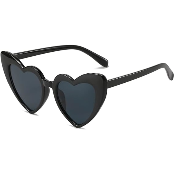 1 stk Hjerteformede solbriller til kvinder - Hjerteformede solbriller