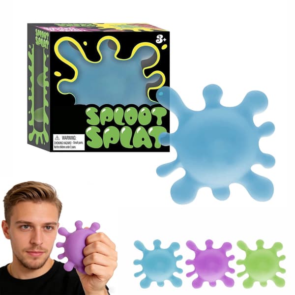 UUSI SPLOOT SPLAT, VIHREÄ VÄRI VALITTU, STRESSIPALLO, AISTILELU Green