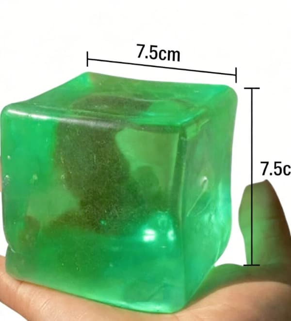 Stor blød isterning fidget-legetøj til børn, sensorisk fidgets-grøn Green