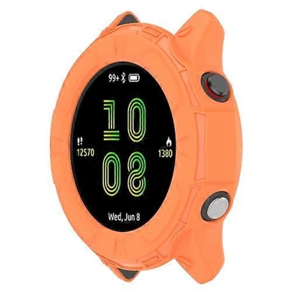 Stöttåligt TPU-skyddsfodral för Garmin Forerunner 255 Orange