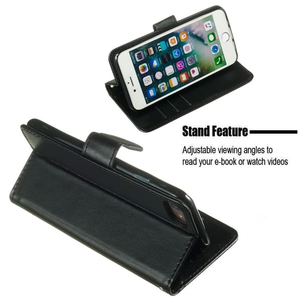 iPhone 7/8/SE (2020/2022) - Pung Etui - Sort Sort,y
