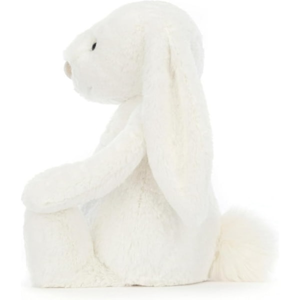 Jellycat Bashful Luxe Luna Kanin Kosedyr, Stor 50 cm | Kanin og Hare Plysjleketøy | Klassisk Barnegave white