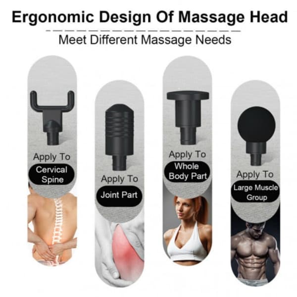 Massagepistol med LCD-skärm