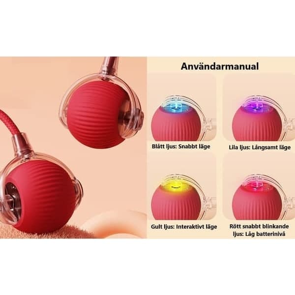 Interaktiv kattleksak / Kattleksak - Rörlig boll_RY,A