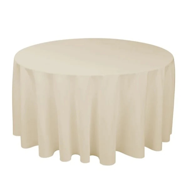 Rund polyesterduk, maskinvaskbar - Champagne 200cm