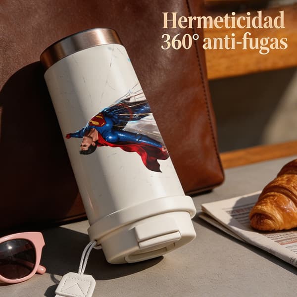 Kaffetermos 500ml 316 Rustfritt Stål Juledesign White