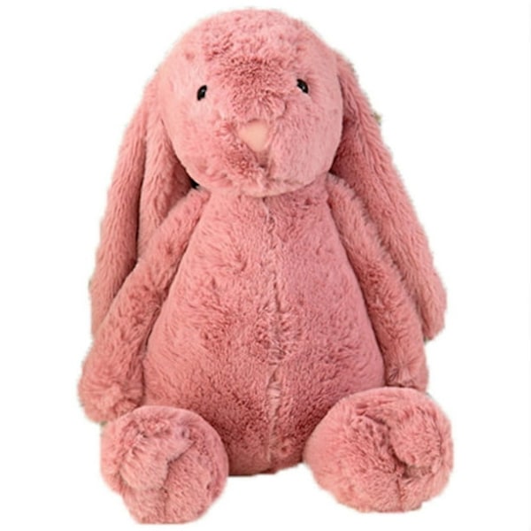 Jellycat Bashful Bunny Plysdyr, Uendelig Sjov - 33,8 cm Kaninlegetøj, Godnatven Gaver til Piger Drenge Børn Kvinder Dark Pink