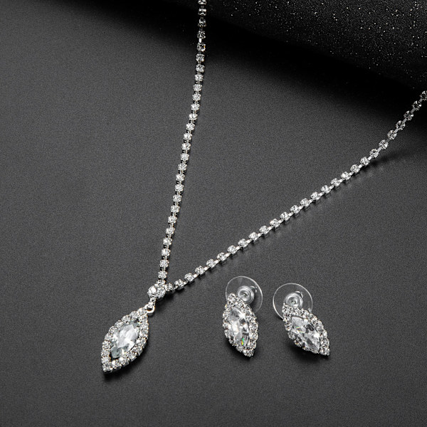 Ny Halsband Örhänge Set Koppar Ornament Halsband Smyckesset 1