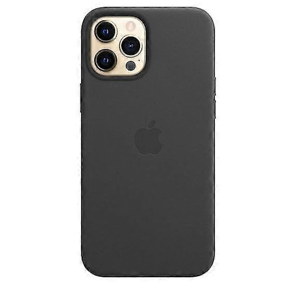 Læder Telefon Case Til Iphone 12 Pro Max Læder Case Med Magsafe Black