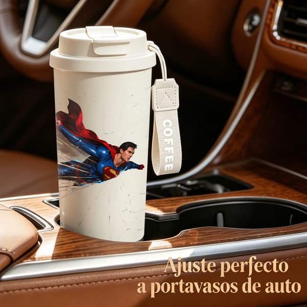 Kaffetermos 500ml 316 Rustfritt Stål Juledesign White
