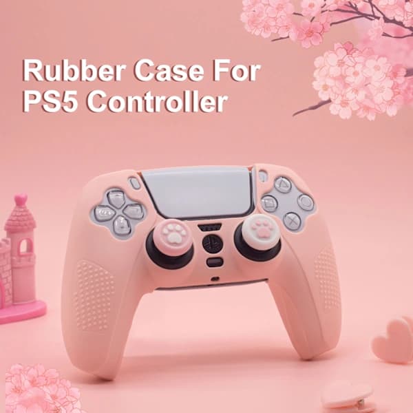 Sød Skin Grip Cover til PS5-controller Anti-skrid Silikone, A