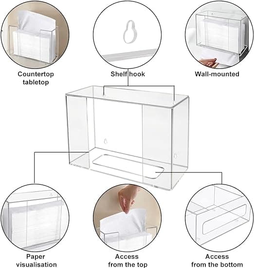 1 st transparent handdukshållare, handdukshållare