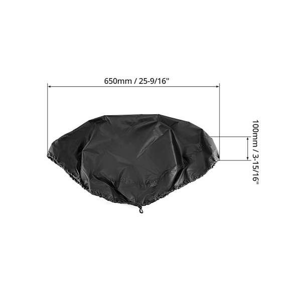 1 stk. 65 * 10CM kemikaliedunkdæksel, kemikaliedunk støvdæksel