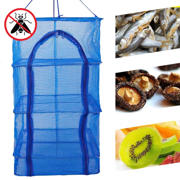 Mattork - Hopfällbart Nät - Torkning av Mat, Kött, Fisk