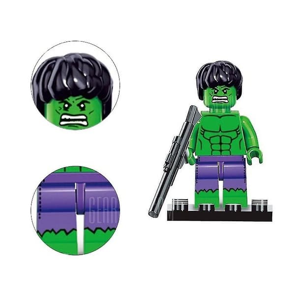 8-pack Mini Marvel Superhjältar Byggklossar Leksaker Dockor Actionfigurer Leksaker För Barn Present