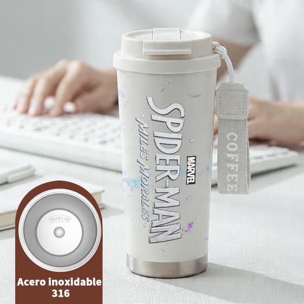Kaffetermos 500ml Rostfritt Stål Juldesign White