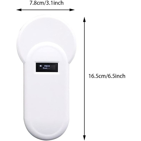 1 stk. Bærbar Dyre Microchip Scanner Dyre Chip RFID Læser Kæledyr