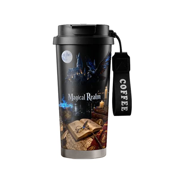 Kaffetermos 500ml 316 Rustfritt Stål Anime Design Black