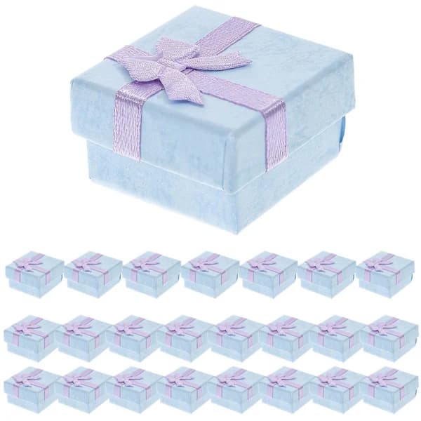 24 st Smyckeskrin Presentförpackning Armband Presentförpackning Ring Presentförpackning Smyckesförpackningar Ring Förvaringsaskar Lila 4X4C,A