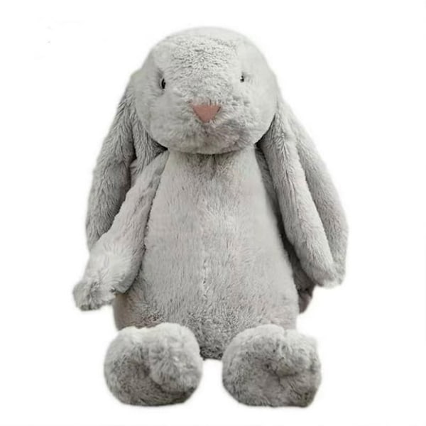 Jellycat Kosedyr, Jellycat Bashful Bunny Kosedyr, Plysjleke med Myke Ører – 33 cm grey color
