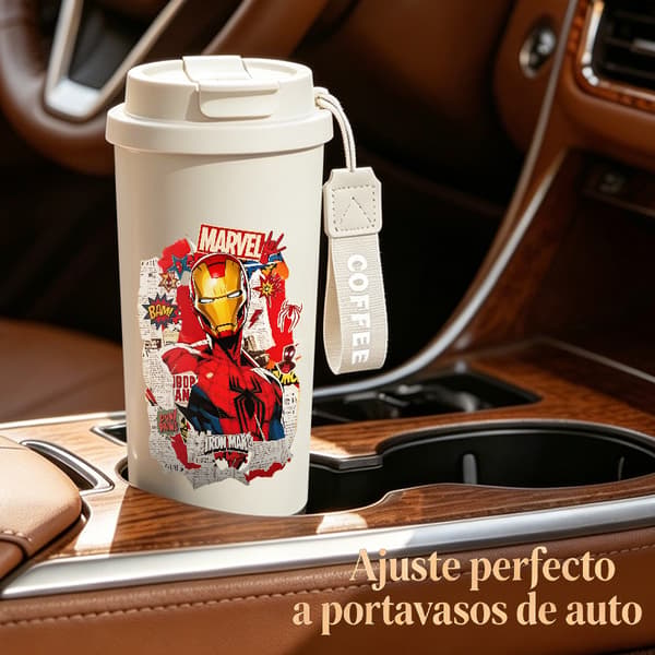 Kaffetermos 500ml Rustfritt Stål Juledesign Black