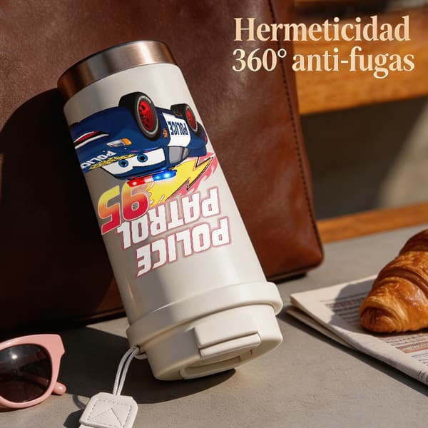 Bærbar kaffetermos 500ml 316 rustfritt stål kunstnerisk design Black