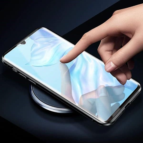 Huawei P30 Pro deksel med skjermbeskytter Sølv, A