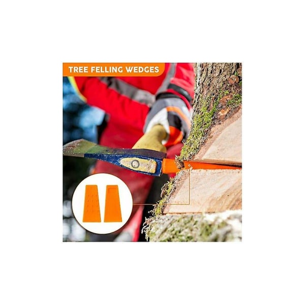 Kilar, skogsavverkningskilar 140 mm gjorda av ABS-plast（3 stycken）