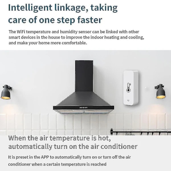 3x Tuya Wifi Temperatur- og Fugtighedssensor Indendørs Termometer Hygrometer