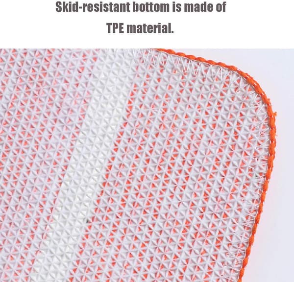 Regnbågsrandig Badmatta - 45*65CM Mikrofiber Halvcirkel