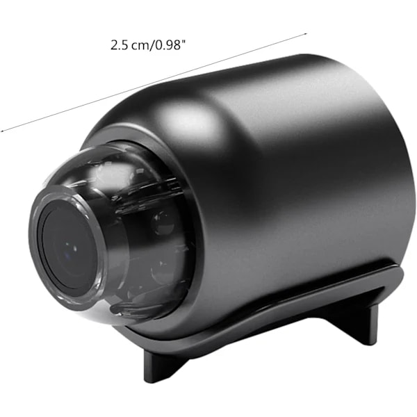 X5 Mini Wifi Nätverkskamera HD 1080p Trådlös Säkerhetsövervakning 160° Bred Vinkel Liten Nattseende Med 32GB minneskort