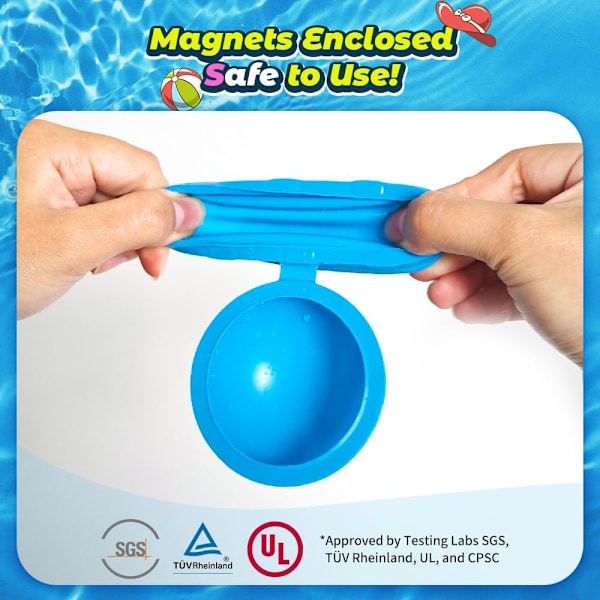 12 st Återanvändbara Vattenballonger, Pool Strand Vattenleksaker för Pojkar och Flickor, Magnetisk Vattenboll för Utomhusaktiviteter