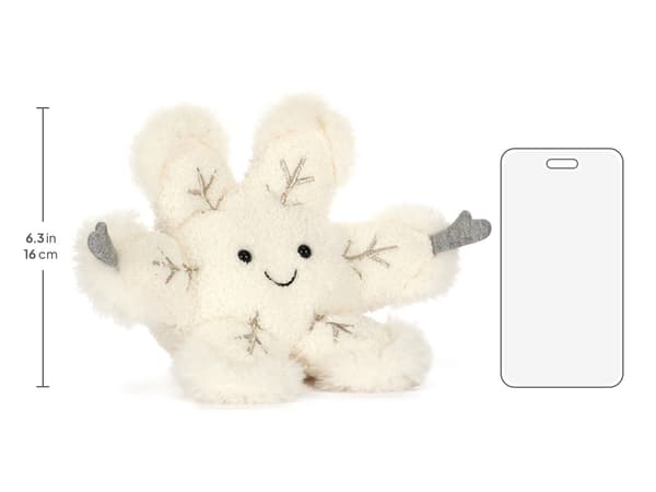 Jellycat 16cm Amuseables Lumihiutale Pehmolelu